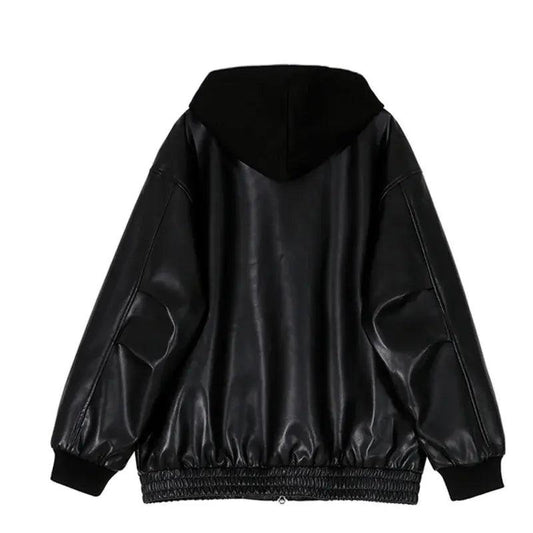 Men's Hooded Leather Jackets - MANDOTOS