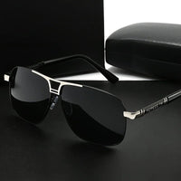 Men'S Large Frame Sunglasses | Black to Red Gradient TAC Lens, Full-Rim Iron Frame, Protection, Easy-Clean Lens Surface,Polished - MANDOTOS INTERNATIONAL
