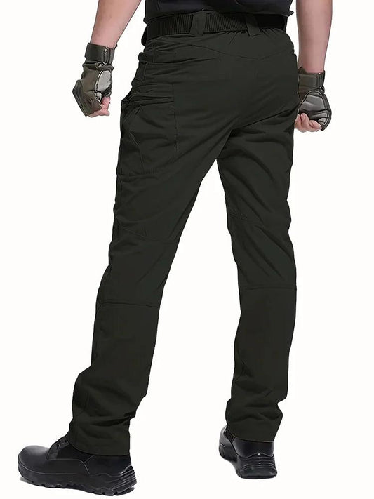 Men's Outdoor Multi Functional Tactical Pants, Multi Pocket Outdoor Hiking Sweatpants, Water-repellent, wear-resistant - MANDOTOS