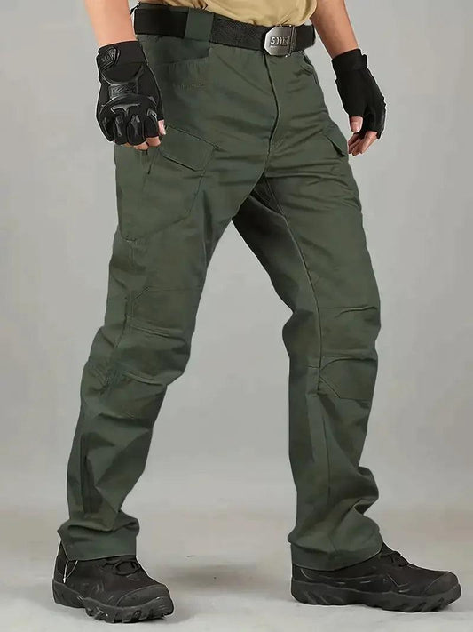 Men's Outdoor Multi Functional Tactical Pants, Multi Pocket Outdoor Hiking Sweatpants, Water-repellent, wear-resistant - MANDOTOS