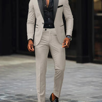 Men's Slim-fit Business Casual Suit Jacket & Trousers - MANDOTOS INTERNATIONAL