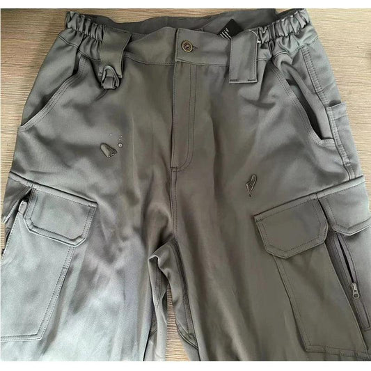 Men's Spring Autumn Tactical Cargo Elastic Pants Combat Trekking Hiking Camping Climbing Run Sport Cycling Work Outdoor Trousers - MANDOTOS