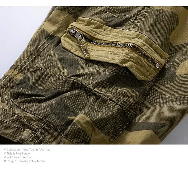 Men's Summer New Camouflage American Street Outdoor Tooling Shorts Stretch Cross-border for Amazon 9383 - MANDOTOS INTERNATIONAL
