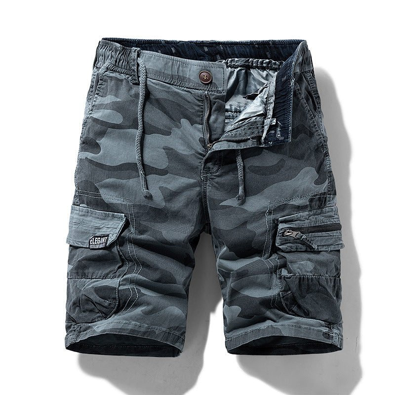 Men's Summer New Camouflage American Street Outdoor Tooling Shorts Stretch Cross-border for Amazon 9383 - MANDOTOS INTERNATIONAL