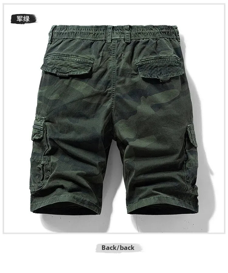 Men's Summer New Camouflage American Street Outdoor Tooling Shorts Stretch Cross-border for Amazon 9383 - MANDOTOS INTERNATIONAL