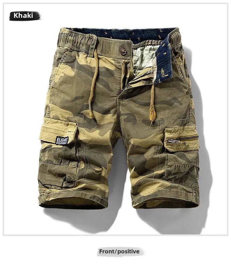 Men's Summer New Camouflage American Street Outdoor Tooling Shorts Stretch Cross-border for Amazon 9383 - MANDOTOS INTERNATIONAL