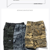 Men's Summer New Camouflage American Street Outdoor Tooling Shorts Stretch Cross-border for Amazon 9383 - MANDOTOS INTERNATIONAL