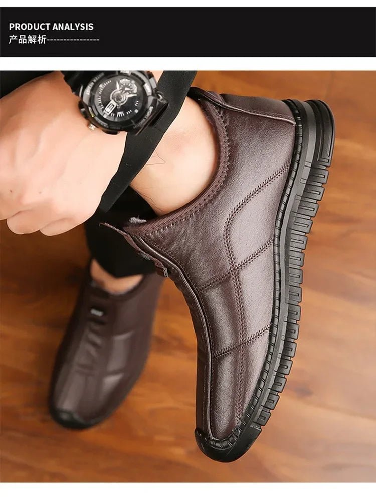 Men's Winter Waterproof Non-slip Boots, Platform Work Shoes 38-48 - MANDOTOS INTERNATIONAL