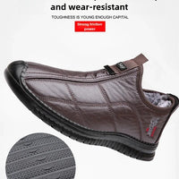 Men's Winter Waterproof Non-slip Boots, Platform Work Shoes 38-48 - MANDOTOS INTERNATIONAL