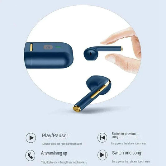 XIAOMI J18 True Wireless Earphone Noise Cancelling Headphone HiFI Stereo Game With Micr ﻿TWS In Ear Earbuds Waterproof Headset - MANDOTOS