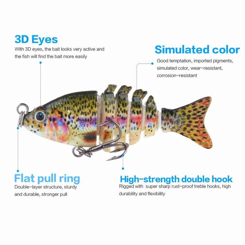 Mini Multi Jointed Swimbait Fishing Lure - MANDOTOS
