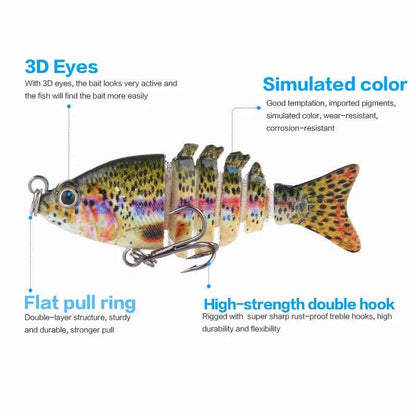 Mini Multi Jointed Swimbait Fishing Lure - MANDOTOS