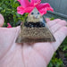 Mini Orgone Brass and Copper Black tourmaline Protection Pyramid - MANDOTOS INTERNATIONAL