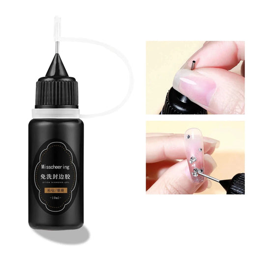 Mandotos 30g nail rhinestone glue gel for 3D nail charms, clear adhesive by Misscheering Official Store