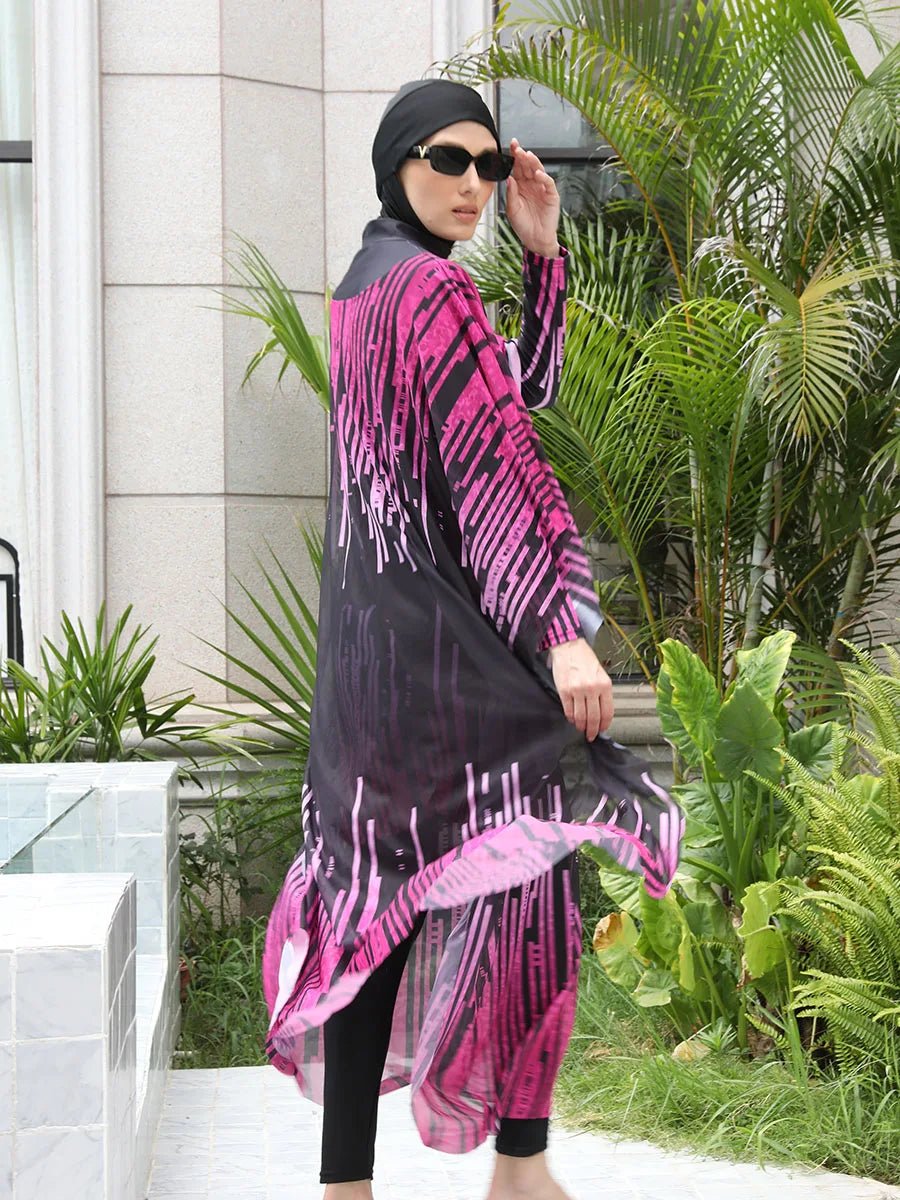 Modest Coverage Muslim Burkini - Stylish & Functional Swimwear for Middle-Aged Women - MANDOTOS INTERNATIONAL