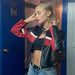 Mosaic Leather Jacket - MANDOTOS