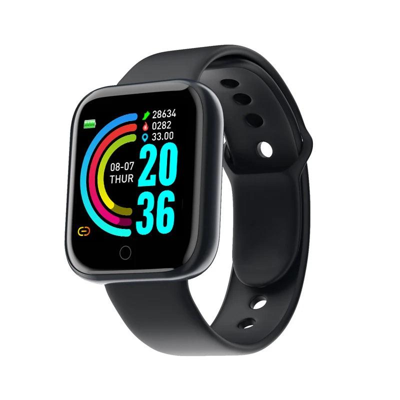 Multifunctional Smart Watch Men Women Bluetooth Connected Phone Music Fitness Sports Bracelet Sleep Monitor Y68 Smartwatch D20 - MANDOTOS