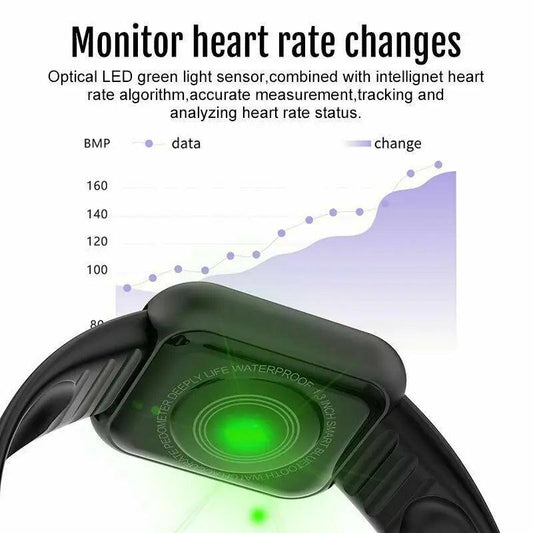 Multifunctional Smart Watch Men Women Bluetooth Connected Phone Music Fitness Sports Bracelet Sleep Monitor Y68 Smartwatch D20 - MANDOTOS