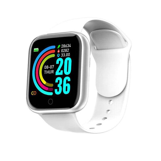 Multifunctional Smart Watch Men Women Bluetooth Connected Phone Music Fitness Sports Bracelet Sleep Monitor Y68 Smartwatch D20 - MANDOTOS