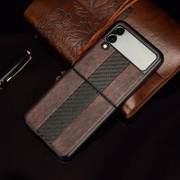 Samsung Z Flip 3 5G Leather Folding Case - MANDOTOS INTERNATIONAL