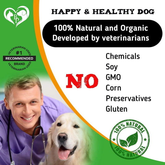 Natural Flea & Tick Defense Chews for Dogs - MANDOTOS