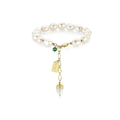 Natural Zircon Pearl Bracelet Luxury Jewelry - MANDOTOS