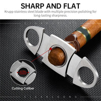 New Arrival Portable Men Gift Cigar Case Reusable 3 Cigars Capacity PU Leather Wood Cigar Tool Cutter Case Travel Storage Box - MANDOTOS INTERNATIONAL