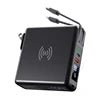 New KP-Super6 Travel Wireless Charger Power Bank PD 10000mah CE ROHS FCC USB C AC Plug 8000mah Portable Charger Built-in Cable - MANDOTOS INTERNATIONAL