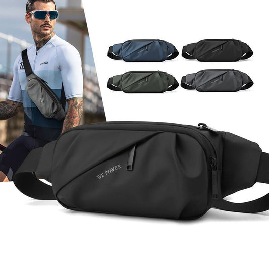 New Men's Multifunctional Waist Bag Water-repellent Casual Sports Chest Bag Outdoor Cycling Bag Fashionable Brand Crossbody Bag - MANDOTOS INTERNATIONAL