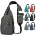 New Multifunctional Men's Shoulder Crossbody Bag Male Hard-Wearing Canvas Shoulder Messenger Bags Chest Bag - MANDOTOS