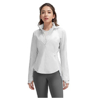 New Summer Women Sunscreen Coat Hooded Outdoor Sunshade Breathable UV Resistant Ice Silk Long Sleeve Sports Running Jacket - MANDOTOS INTERNATIONAL
