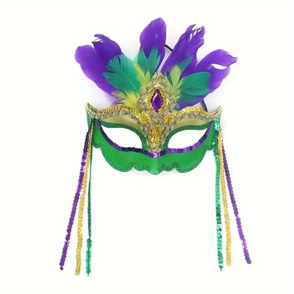 Nightclub Party Supplies Peacock Feather Mask Makeup Hollow Out Carnival Mask Plastic Venice Masquerade Masks Party - MANDOTOS INTERNATIONAL