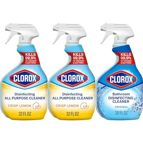 Clorox 32 Oz Multi - Surface Disinfectant & 30 Oz Bathroom Cleaner Bundle - MANDOTOS INTERNATIONAL