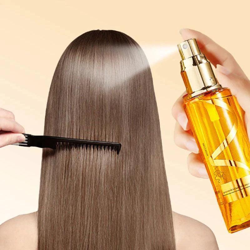 Perfume Soft Hair Care Oil - Nourishing Anti-Static Spray for Frizz-Free, Hydrated Locks - MANDOTOS