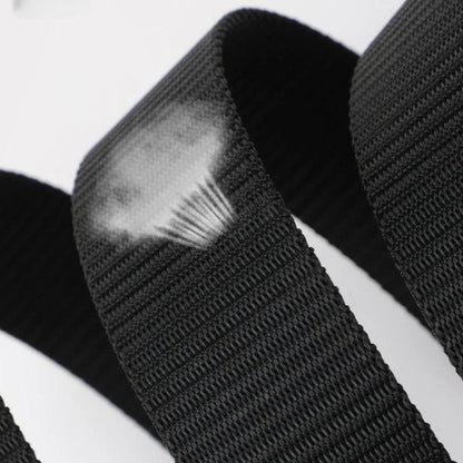 Nylon Military Tactical Men Belt 2 Pack Webbing Canvas Outdoor Web Belt with Plastic Buckle gift for Men - MANDOTOS