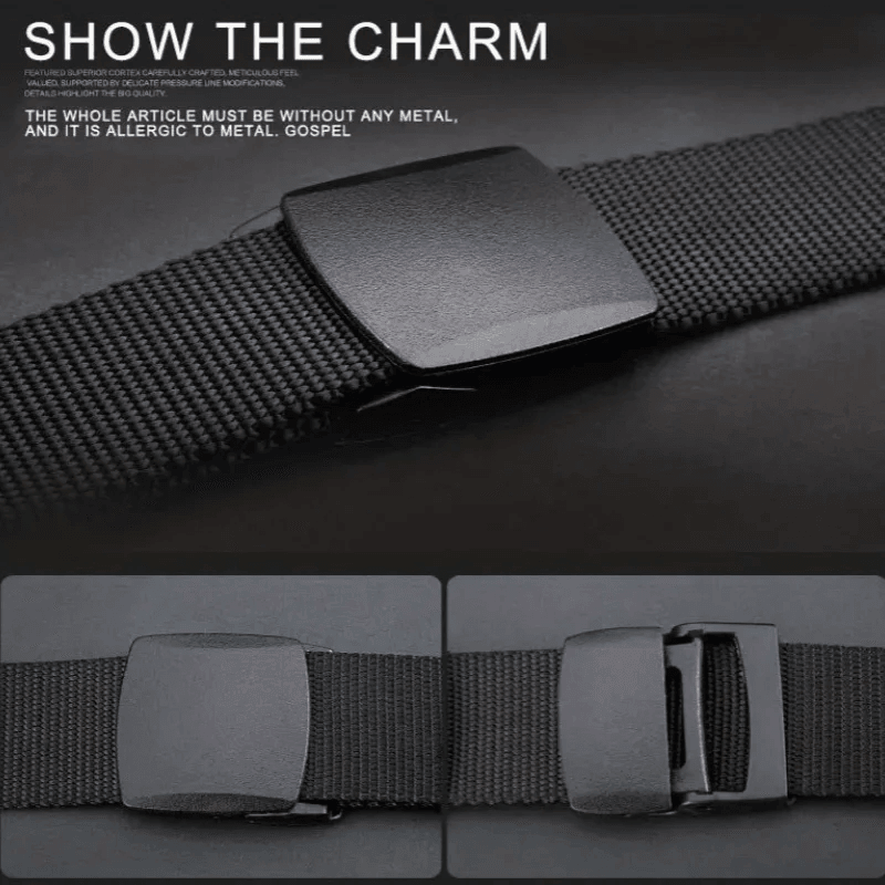 Nylon Military Tactical Men Belt 2 Pack Webbing Canvas Outdoor Web Belt with Plastic Buckle gift for Men - MANDOTOS
