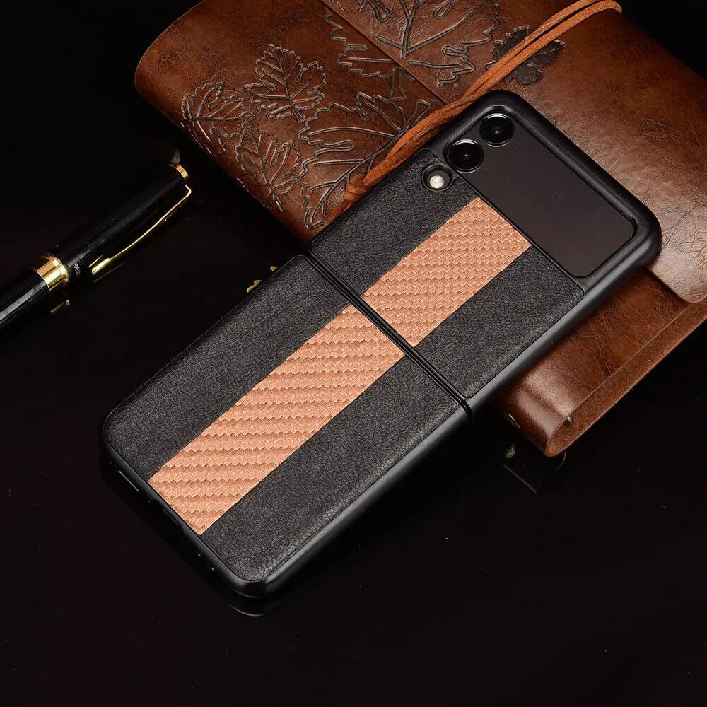Samsung Z Flip 3 5G Leather Folding Case - MANDOTOS INTERNATIONAL