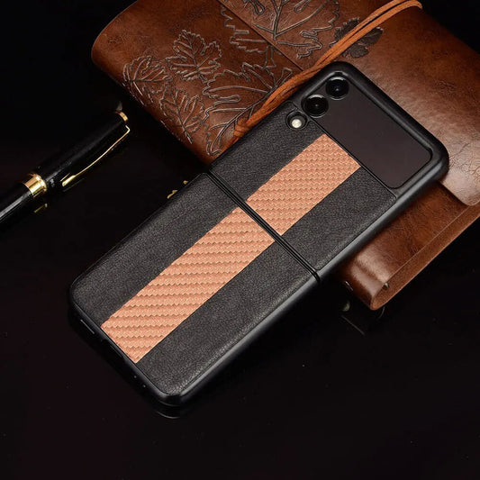 Samsung Z Flip 3 5G Leather Folding Case - MANDOTOS INTERNATIONAL
