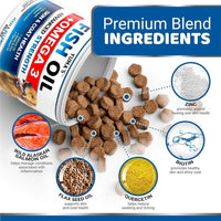 Omega 3 Chewables for Dog Coat & Skin Health - MANDOTOS