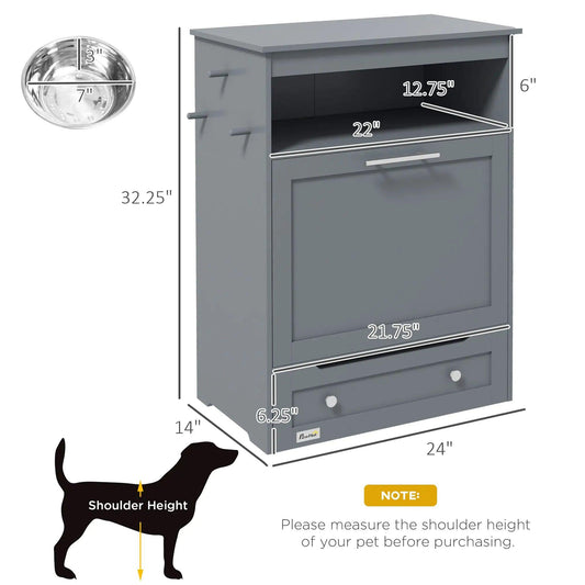 PawHut Deluxe Pet Feeding Station - MANDOTOS