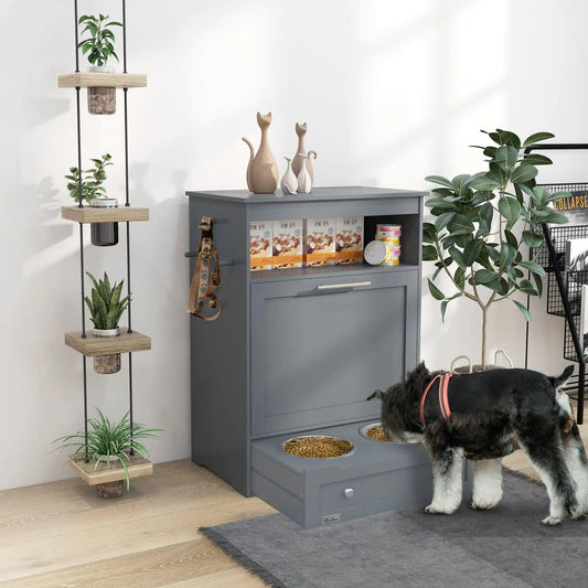 PawHut Deluxe Pet Feeding Station - MANDOTOS