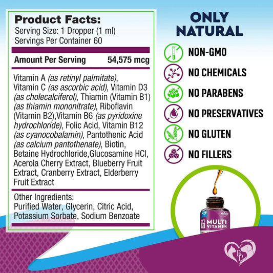 Pet Total Wellness Multivitamin Liquid with Glucosamine & Cranberry - MANDOTOS