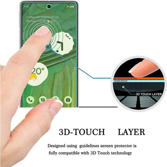 PixelGuard 4-Pack Tempered Glass Screen Protectors - 9H Impact Protection for Google Pixel 9, 8 Pro, 7, 6, 5, 4A, & More - MANDOTOS