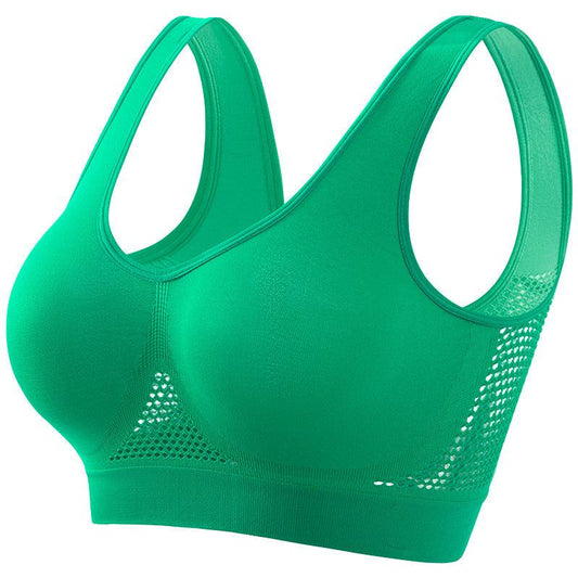 Plus Size Women's Small Chest Push-up Workout Running Yoga - MANDOTOS
