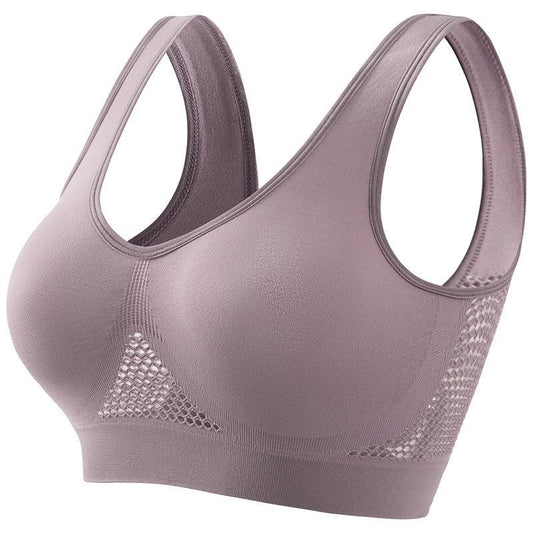 Plus Size Women's Small Chest Push-up Workout Running Yoga - MANDOTOS