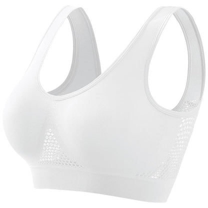 Plus Size Women's Small Chest Push-up Workout Running Yoga - MANDOTOS