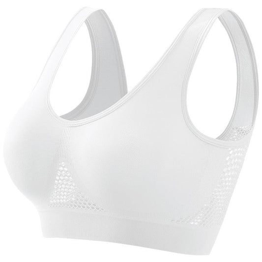 Plus Size Women's Small Chest Push-up Workout Running Yoga - MANDOTOS