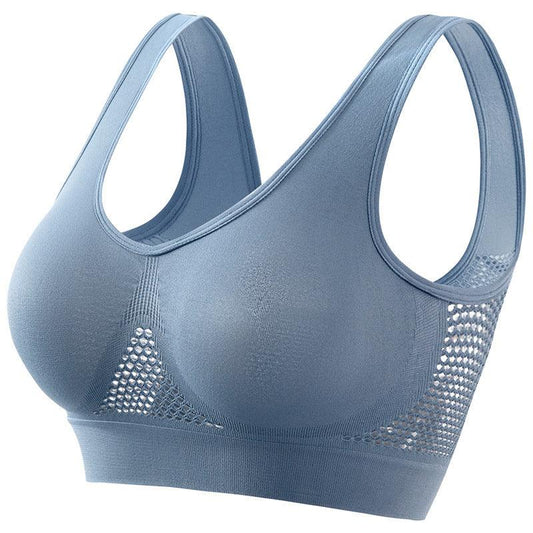 Plus Size Women's Small Chest Push-up Workout Running Yoga - MANDOTOS