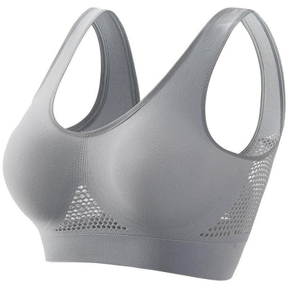 Plus Size Women's Small Chest Push-up Workout Running Yoga - MANDOTOS
