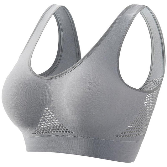 Plus Size Women's Small Chest Push-up Workout Running Yoga - MANDOTOS